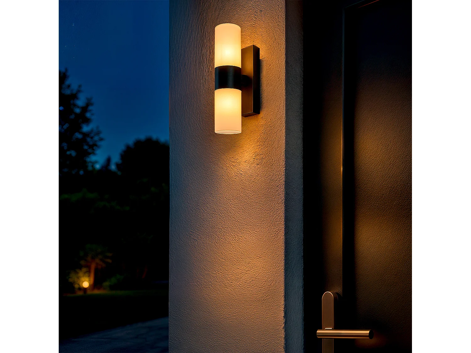 Applique de Salle de Bain Aluminium et PC Avery Noir