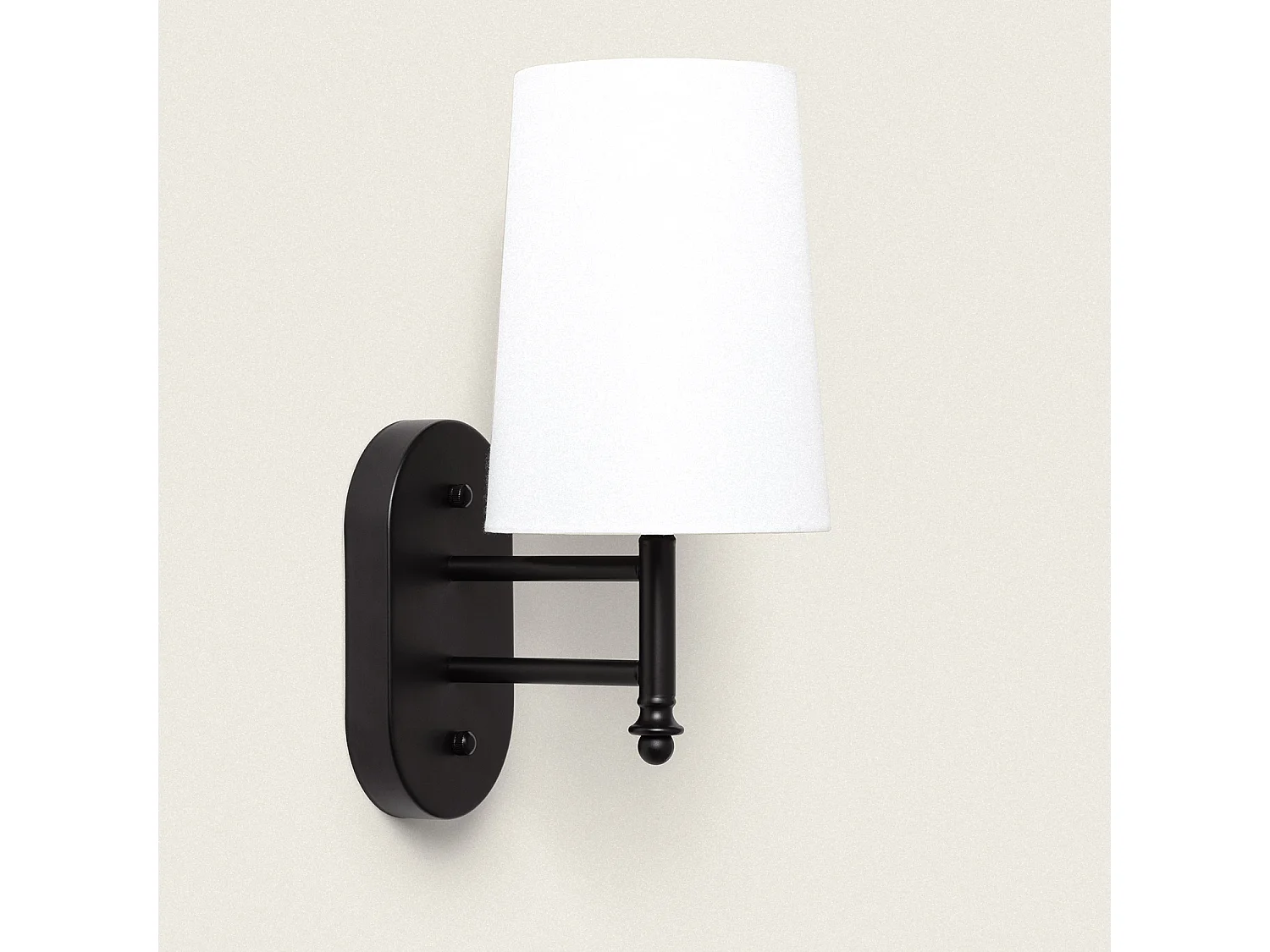 Lampe Murale Métal Watary Cône Beige