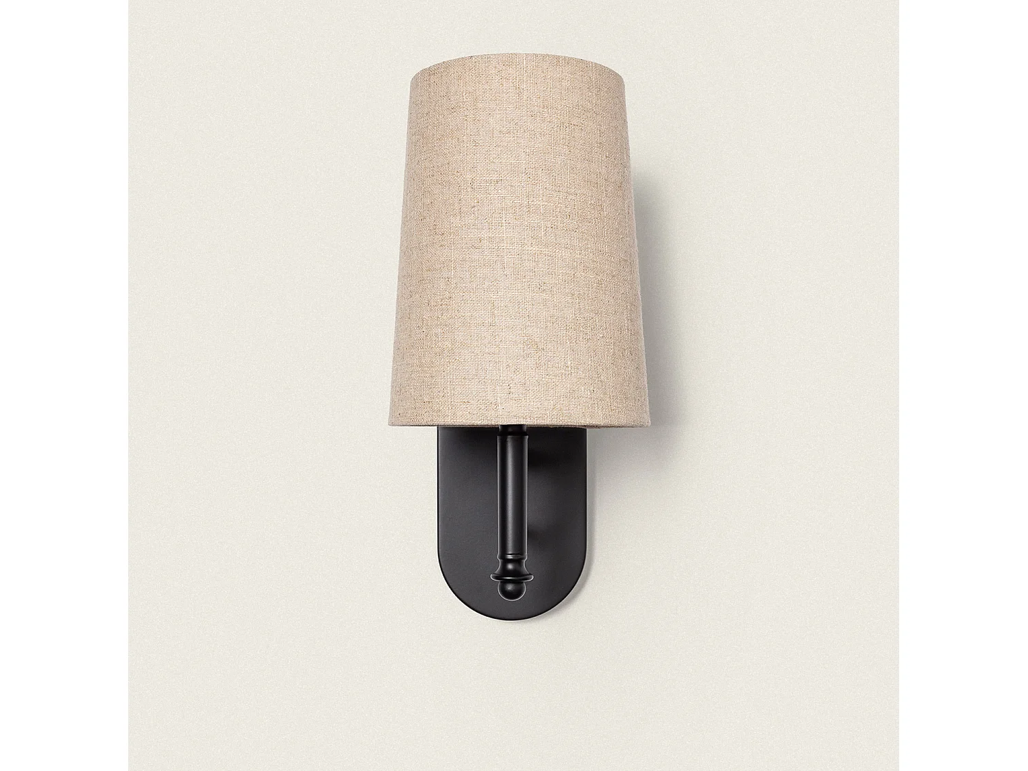 Lampe Murale Métal Watary Cône Beige