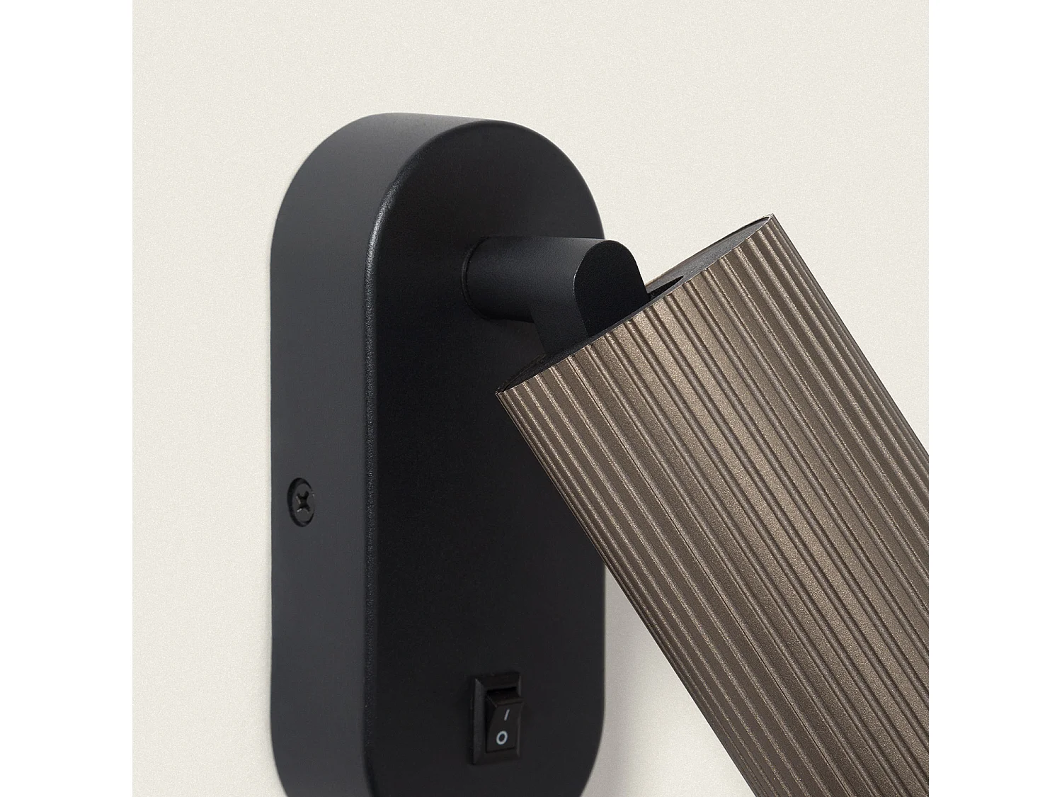 Applique Murale Aluminium Aritz 1 Spot Noir