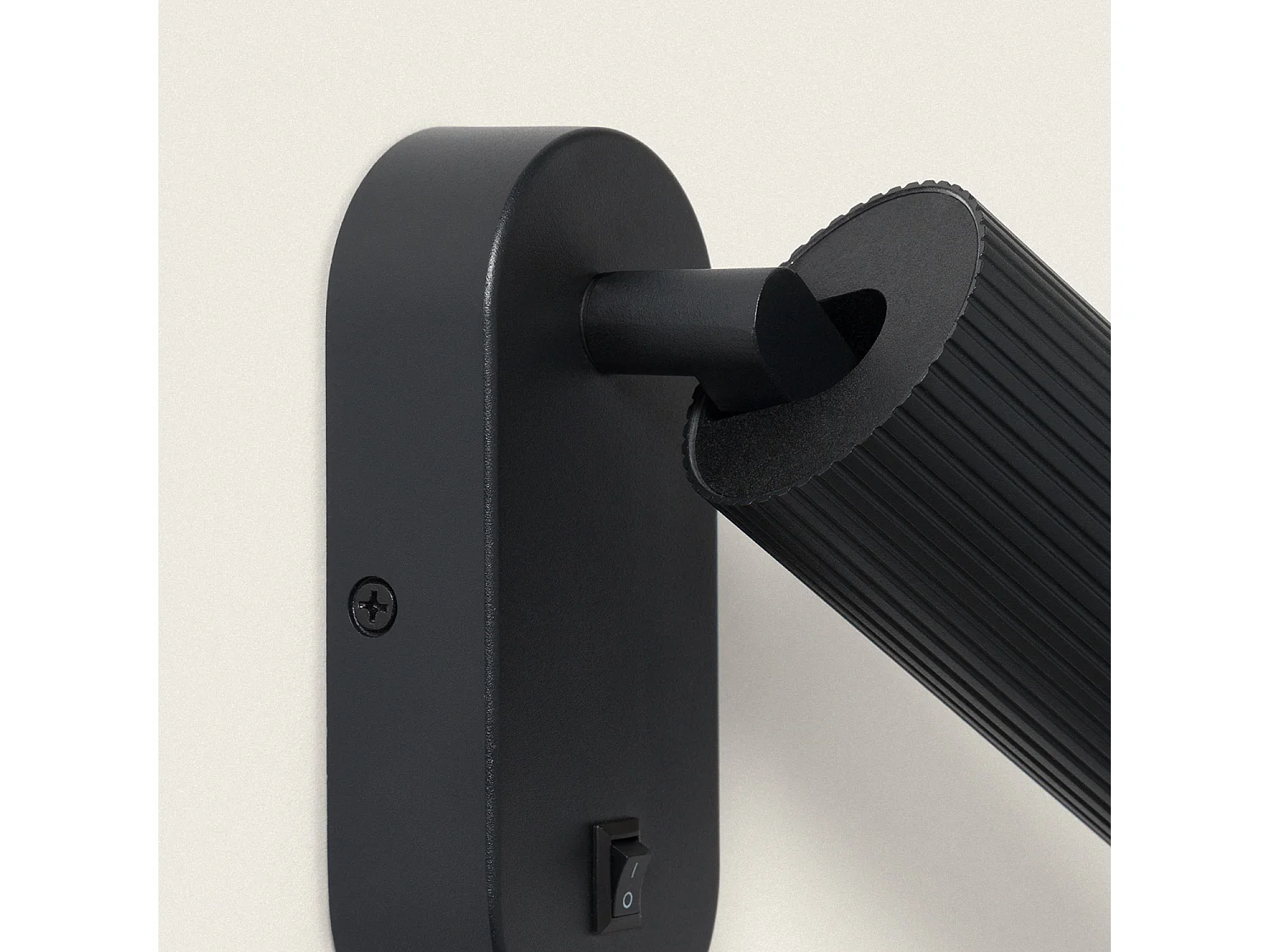 Applique Murale Aluminium Aritz 1 Spot Noir