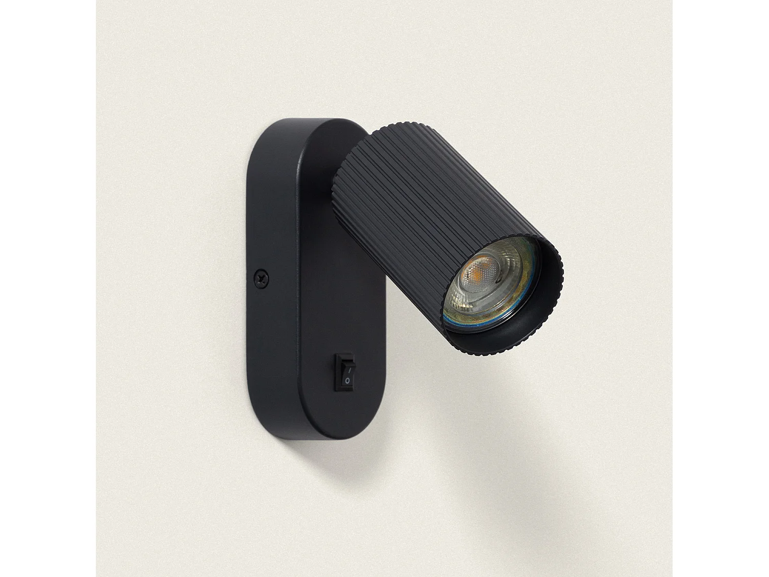 Applique da Parete Alluminio Aritz 1 Faretto Nero