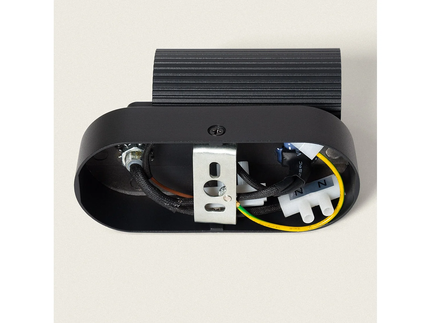 Aplique de Pared Aluminio Aritz 1 Foco Negro