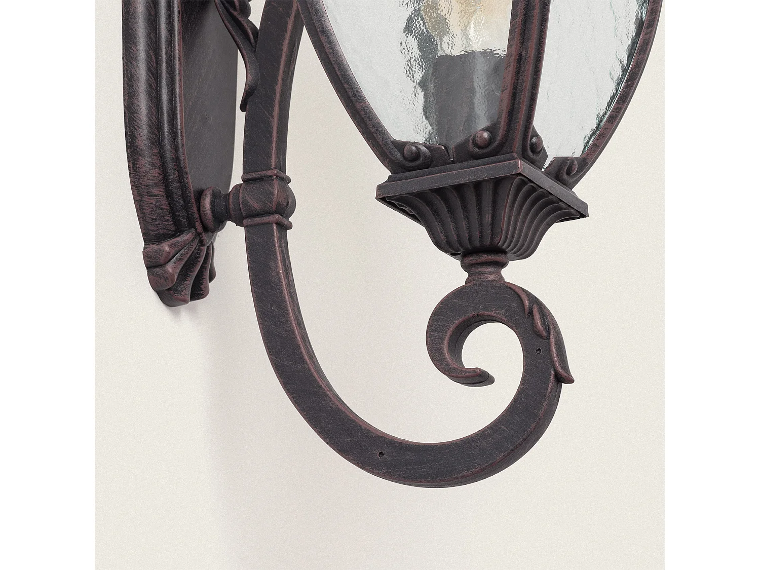 Lampe Murale Extérieure Aluminium Grivale Rouille