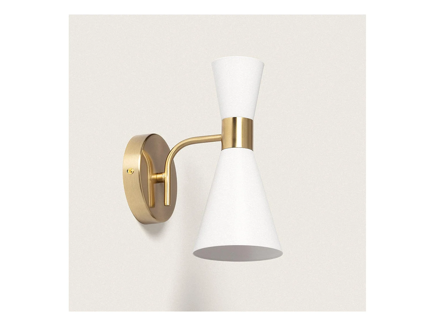 Lampe Murale Métal Blanc Jigger Noir