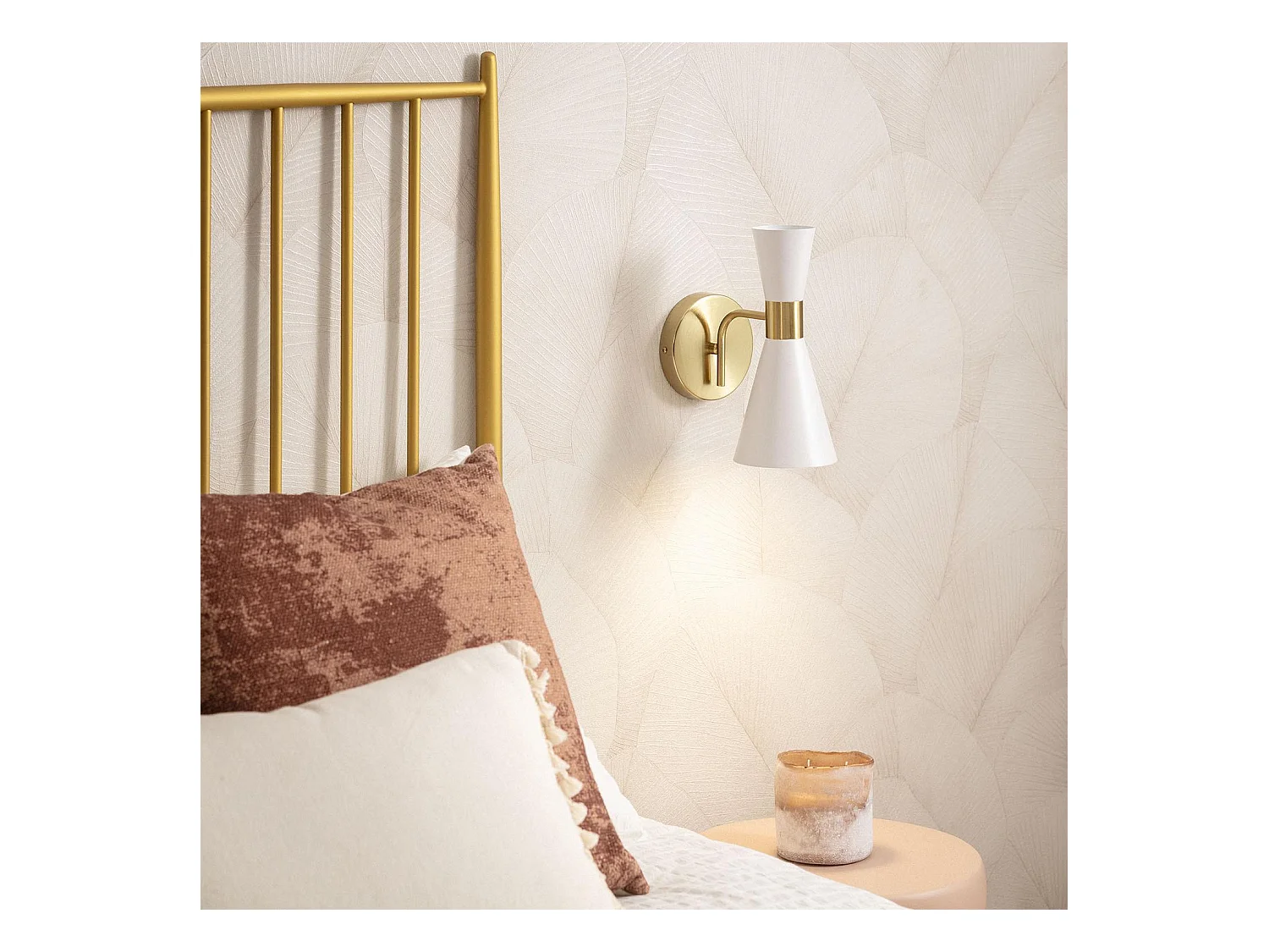 Lampe Murale Métal Blanc Jigger Noir