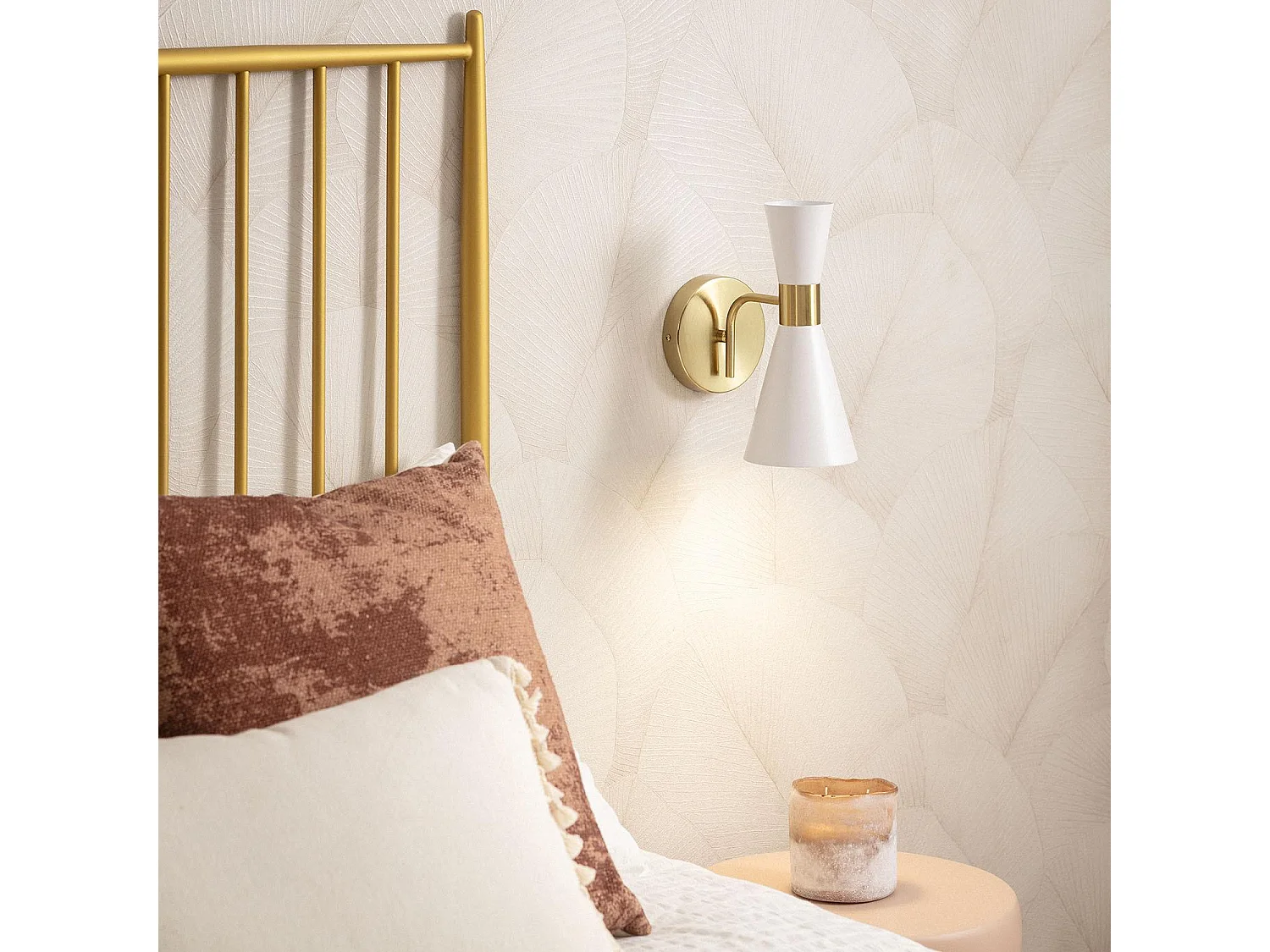 Lampe Murale Métal Blanc Jigger Noir