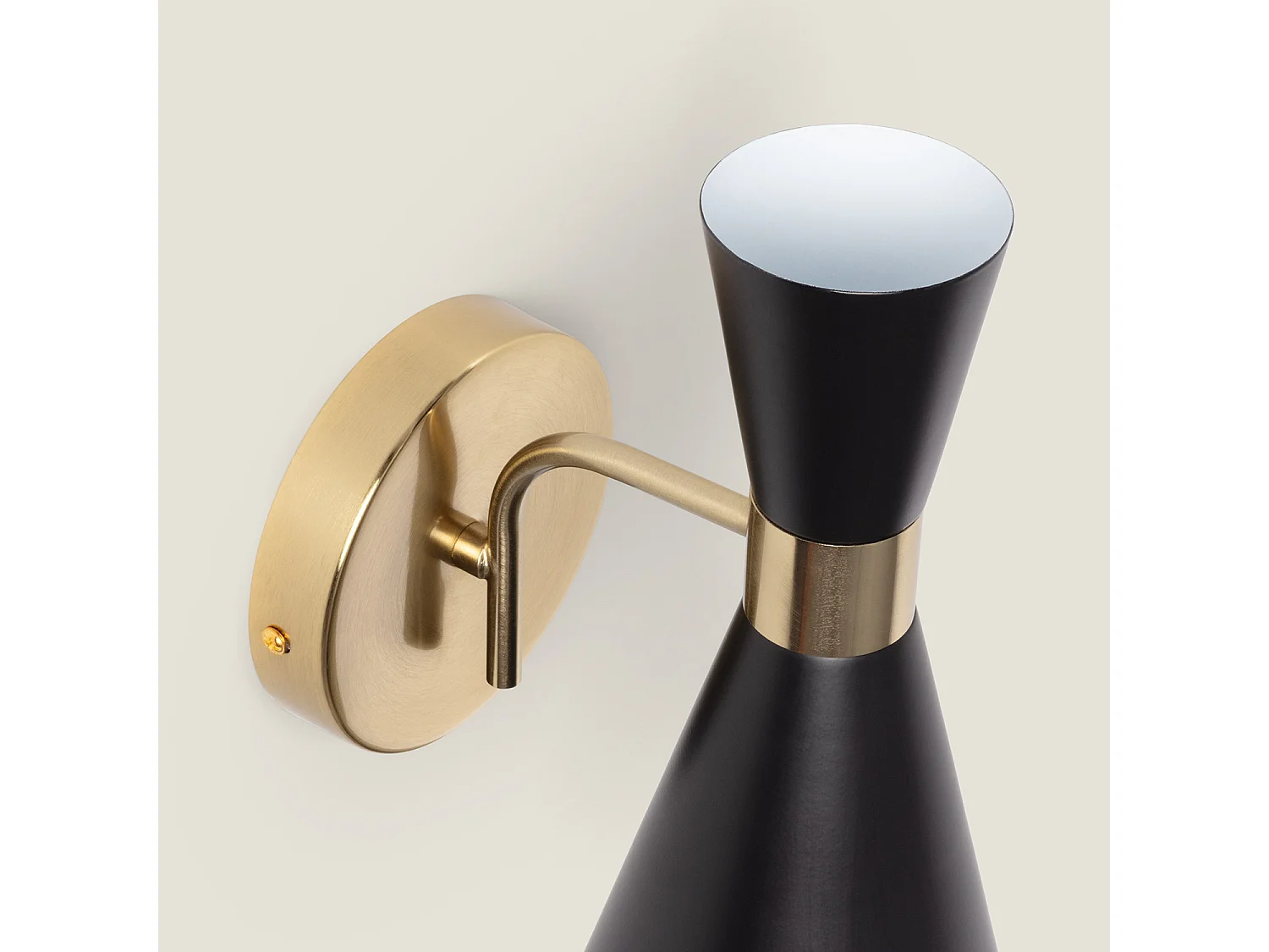 Lampada da Parete Metallo White Jigger Nero