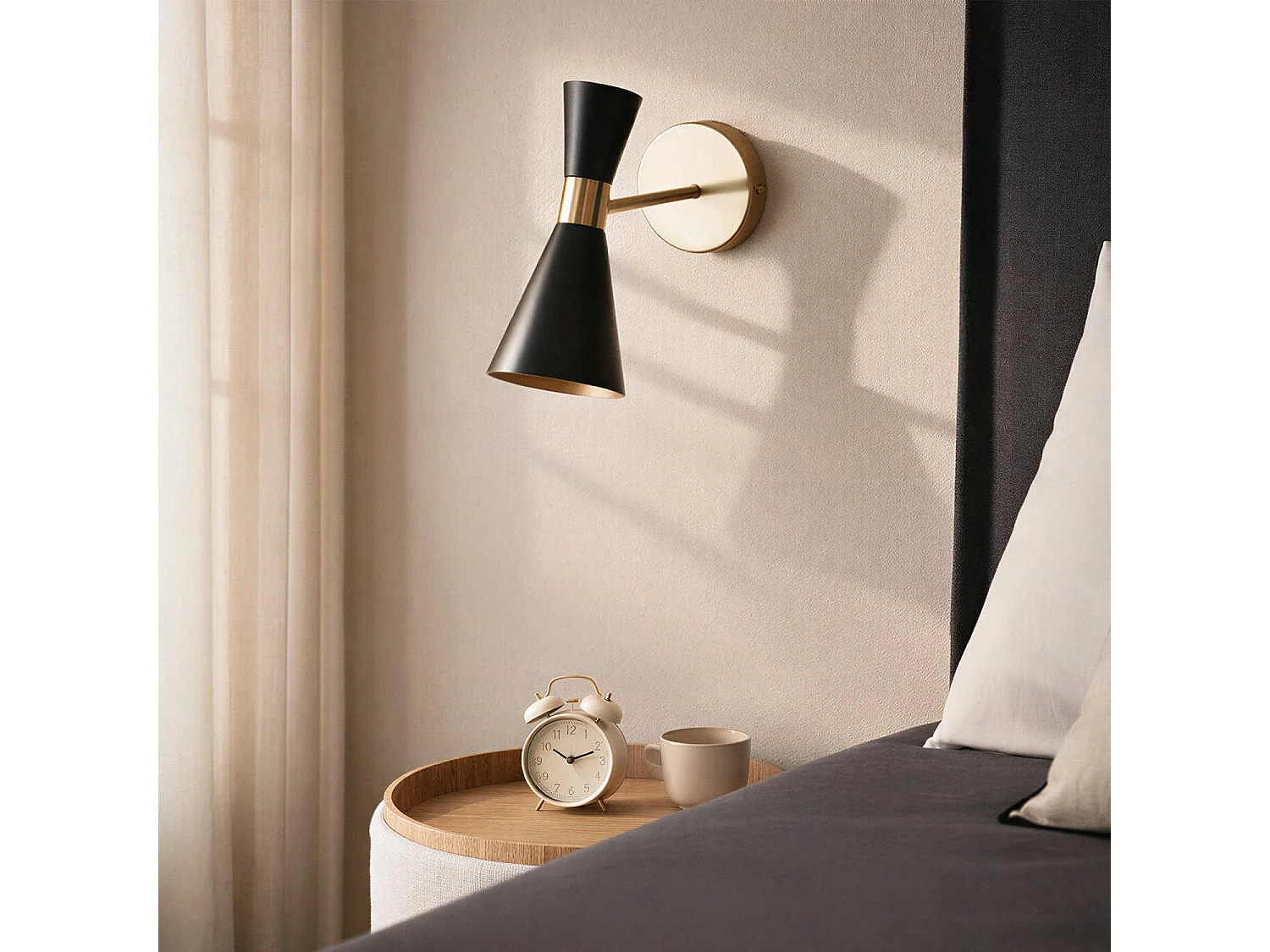 Lámpara de Pared Metal Jigger Negro