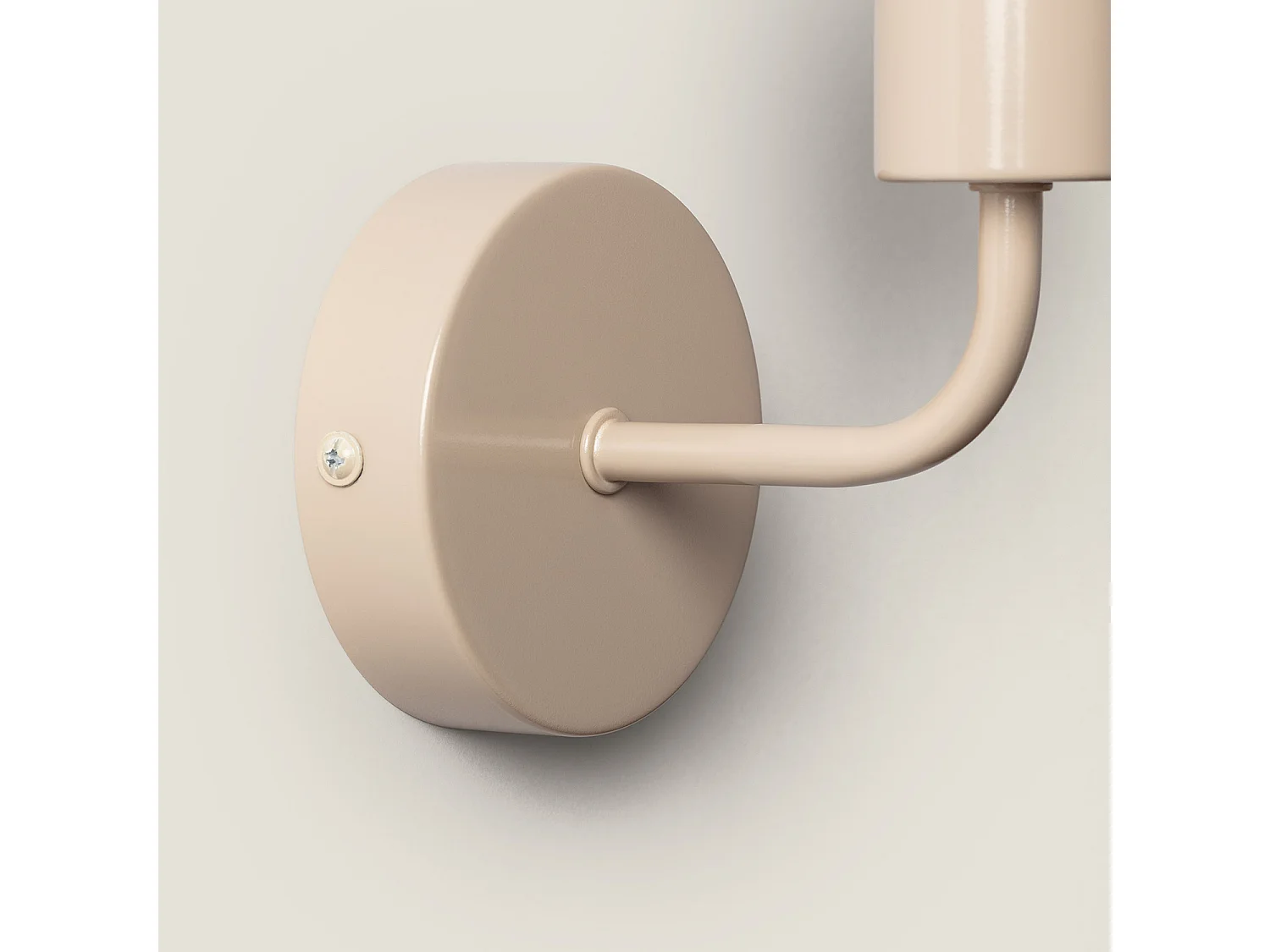 Lámpara de Pared de Metal Jayso Beige