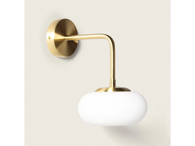 Lampada da Parete LED 6W Metallo e Vetro Keyla Oro