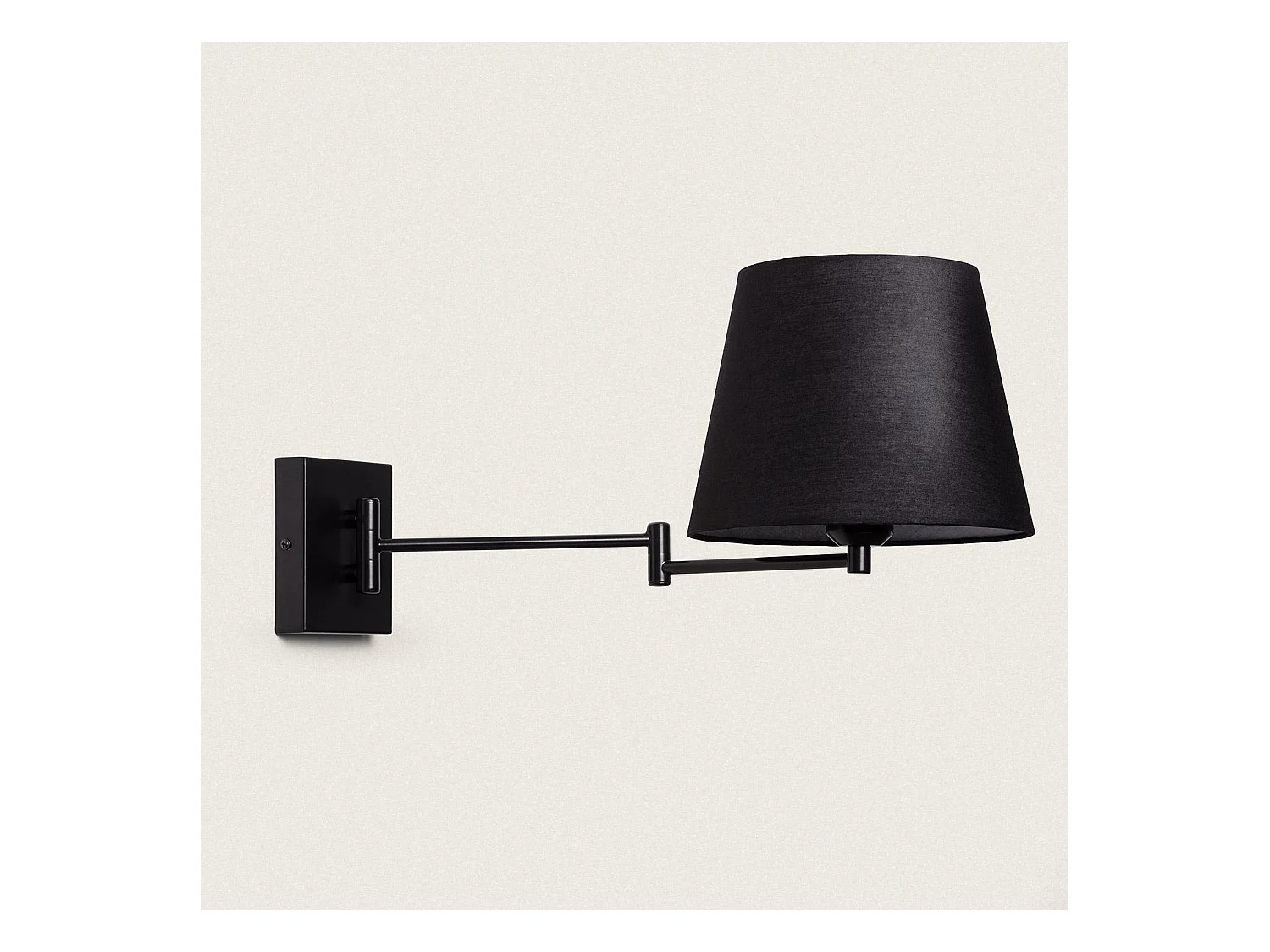 Lampe Murale Articulée Métal Wonden Conne Noir