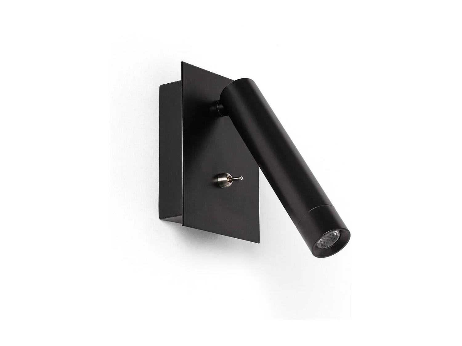 Lampe Murale LED 2.5W Carrée Aluminium avec Port USB Gazny Noir mat