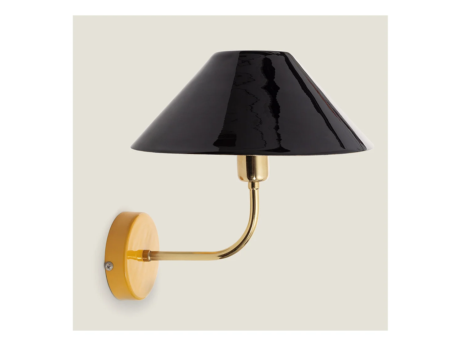 Lampada da Parete Metallo Brijesh Nero