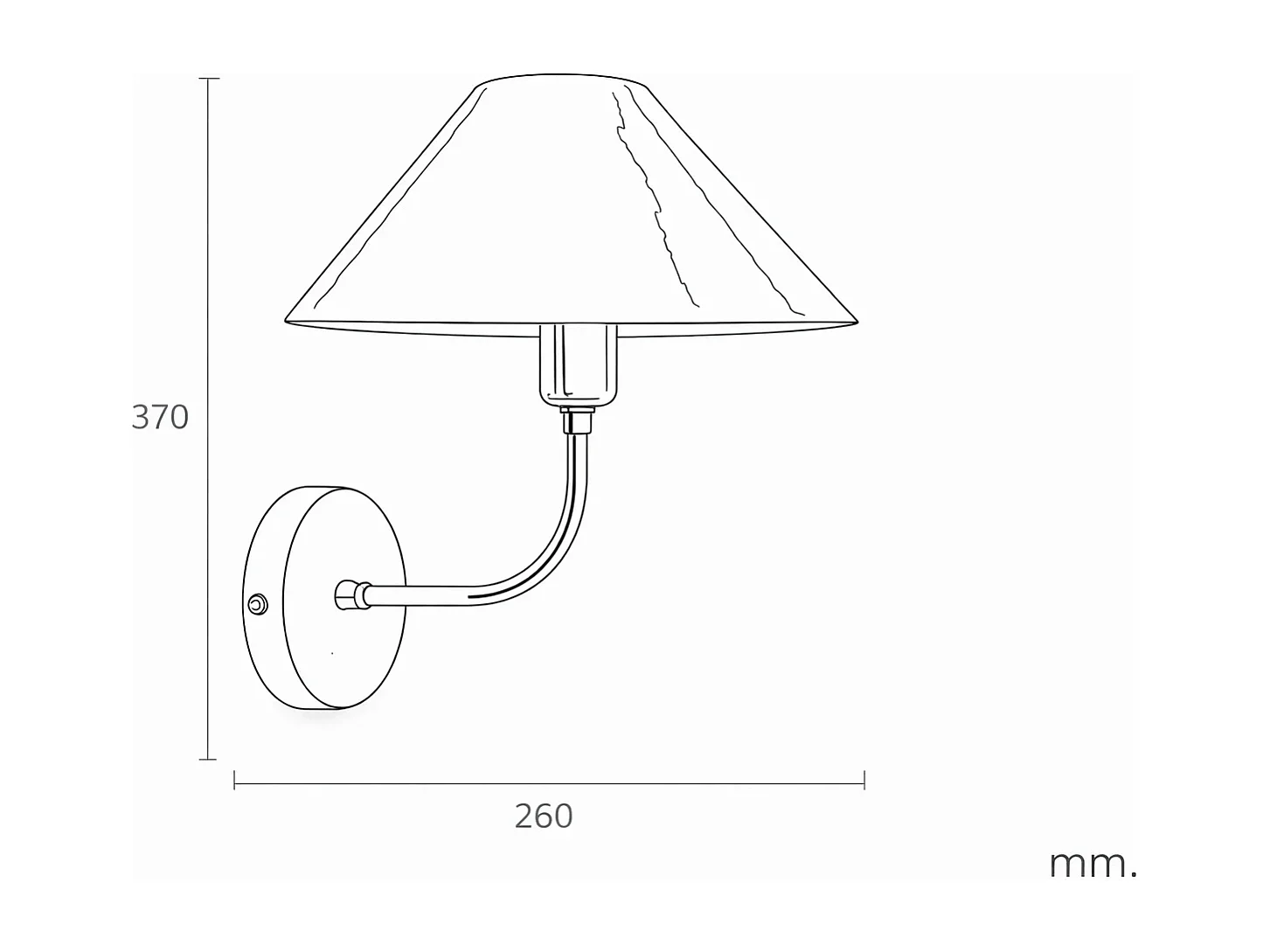 Lampe Murale Métal Brijesh Noir