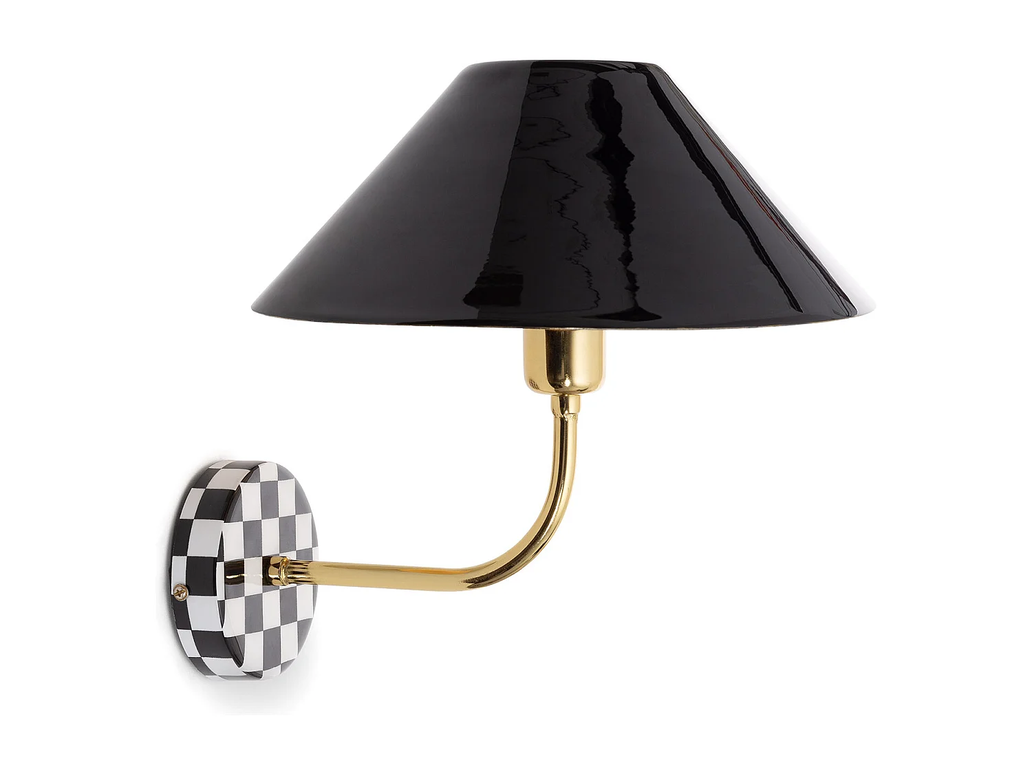 Lámpara de Pared Metal Brijesh Negro