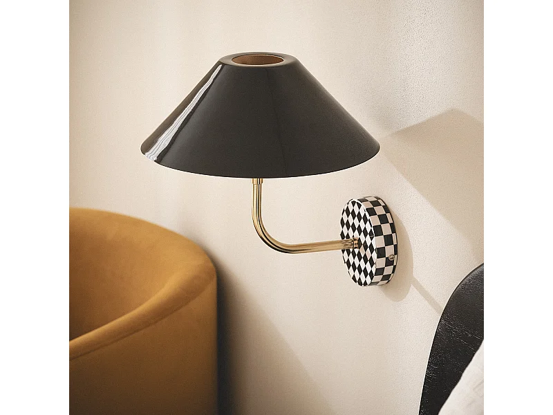 Lampe Murale Métal Brijesh Noir