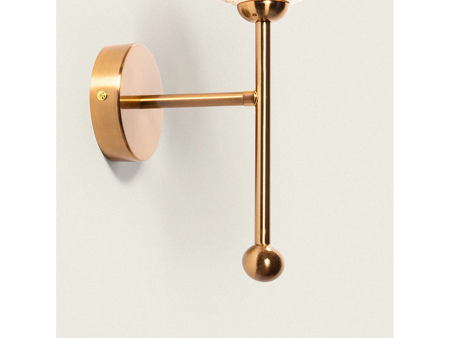 Lampe Murale Métal et Verre Abbie Ambre