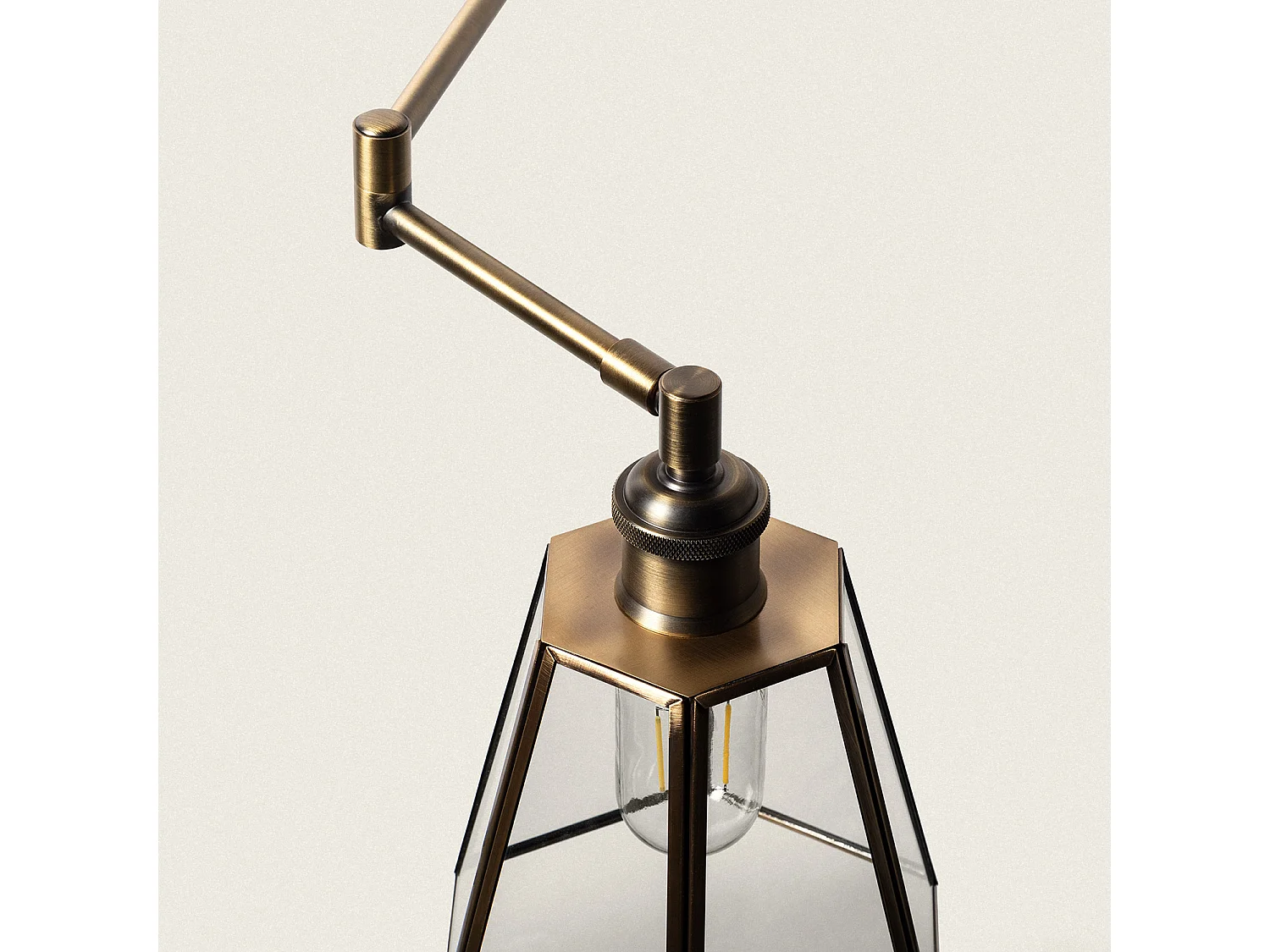 Lampada da Parete Metallo e Vetro Brontom Oro