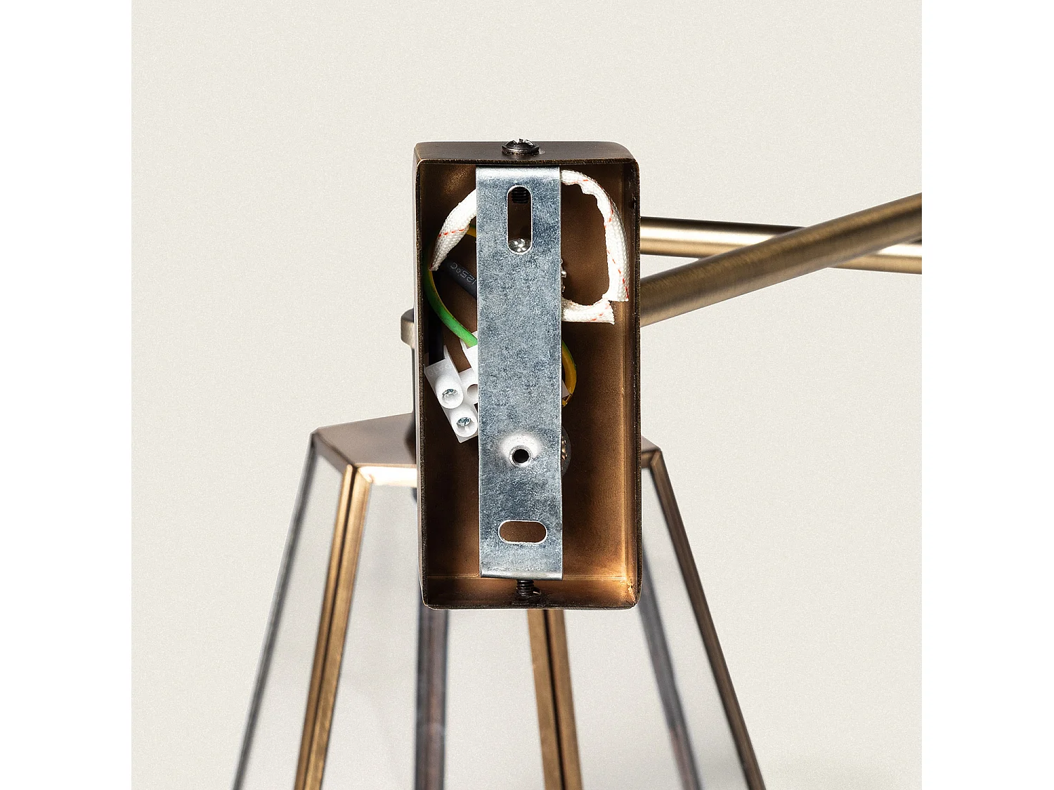 Lampada da Parete Metallo e Vetro Brontom Oro