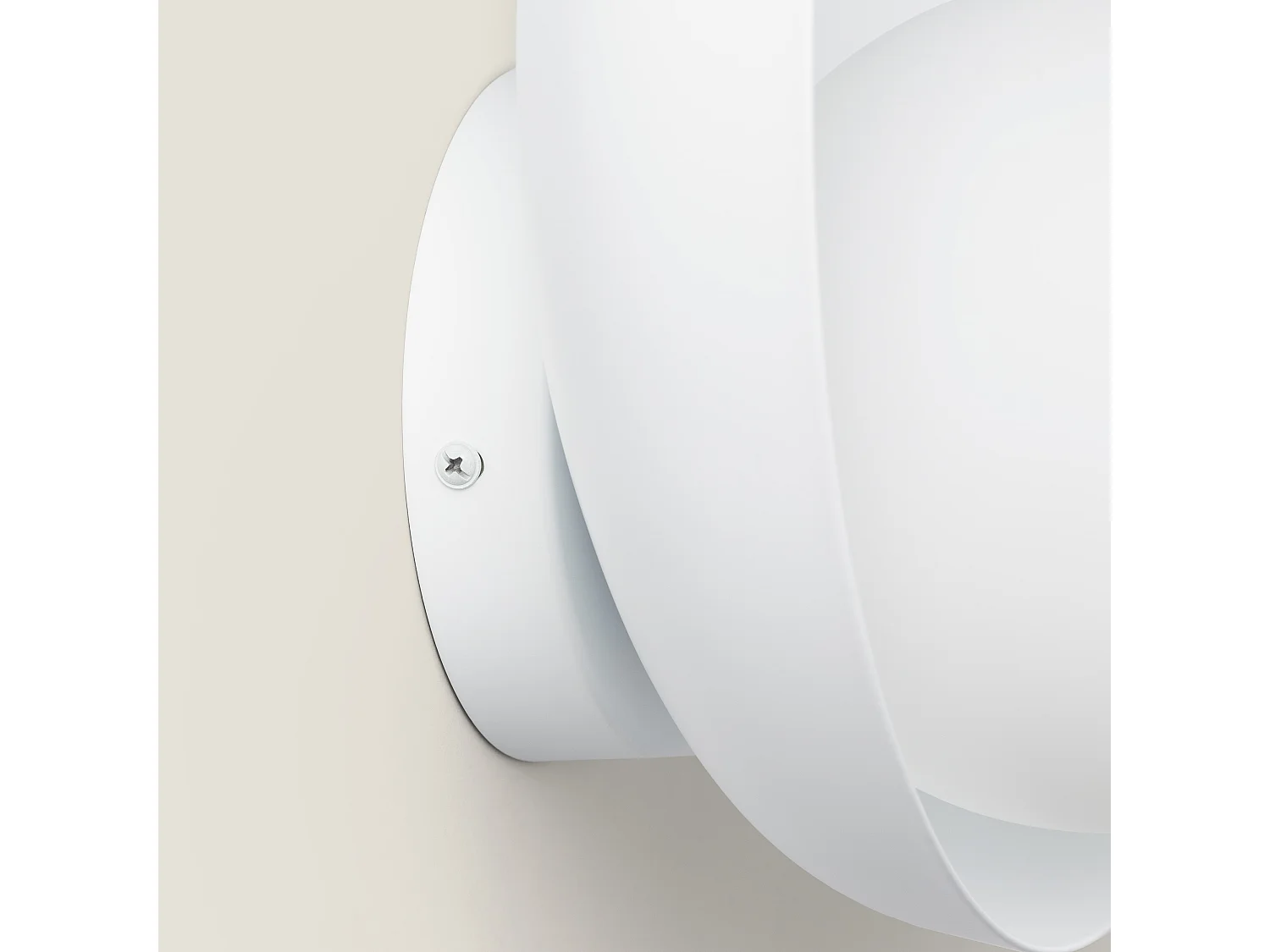 Applique Murale Métal et Verre Bera Blanc