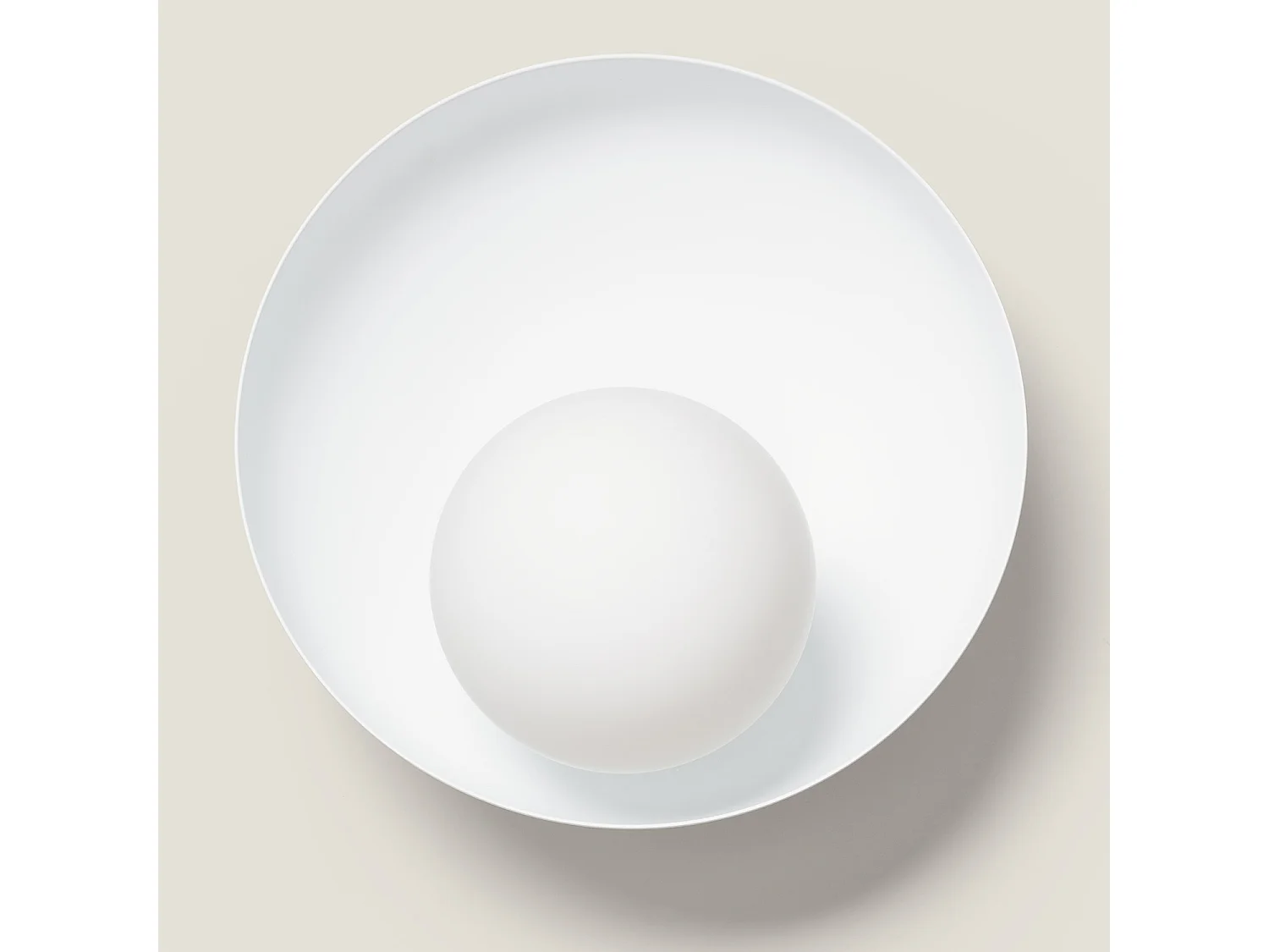 Applique Murale Métal et Verre Bera Blanc