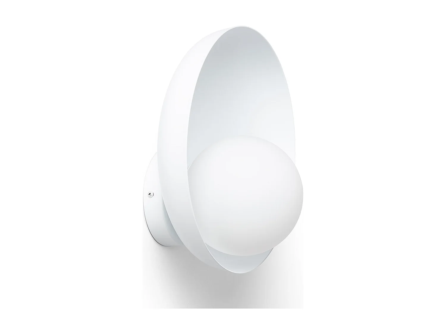 Lampada da Parete Metallo e Vetro Bera Bianco