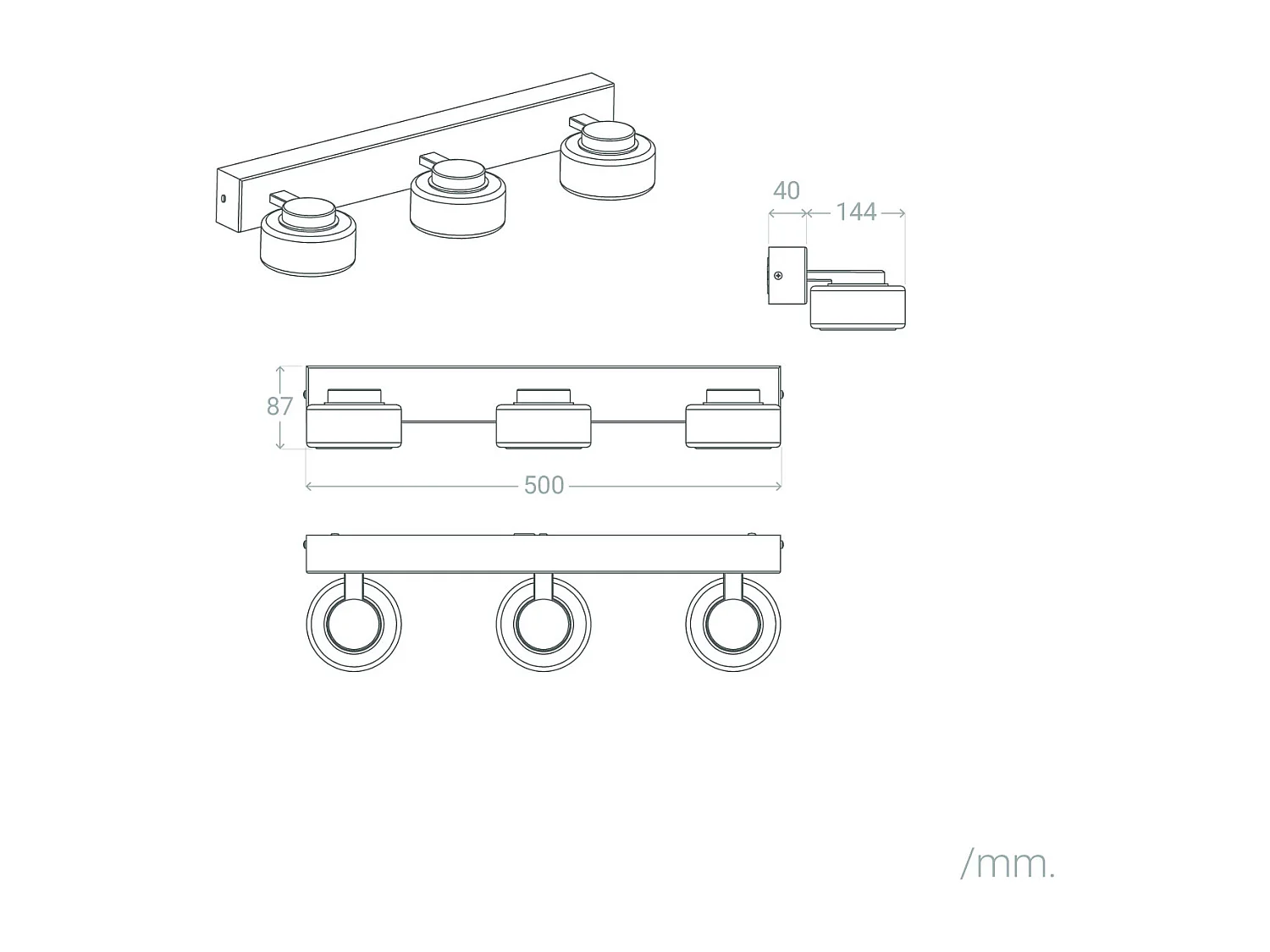 Lampada LED da Parete Bagno 12W Metallo e Vetro Zisna Nero