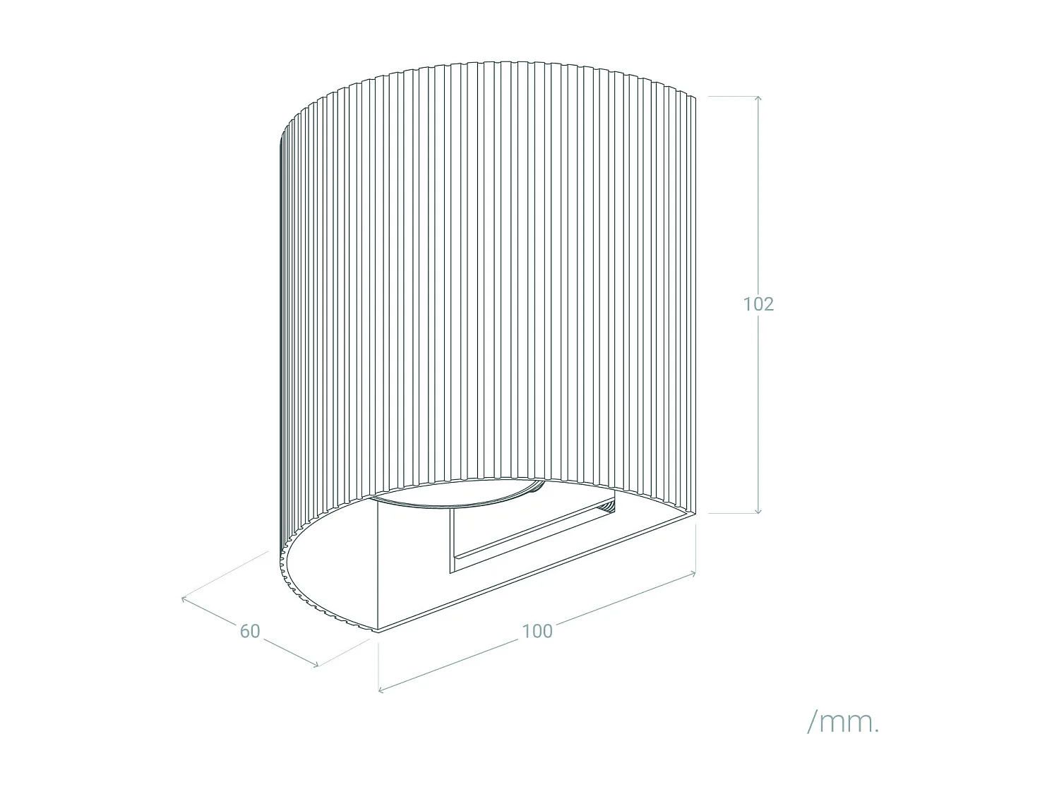 Applique Murale Aluminium Aritz Blanc
