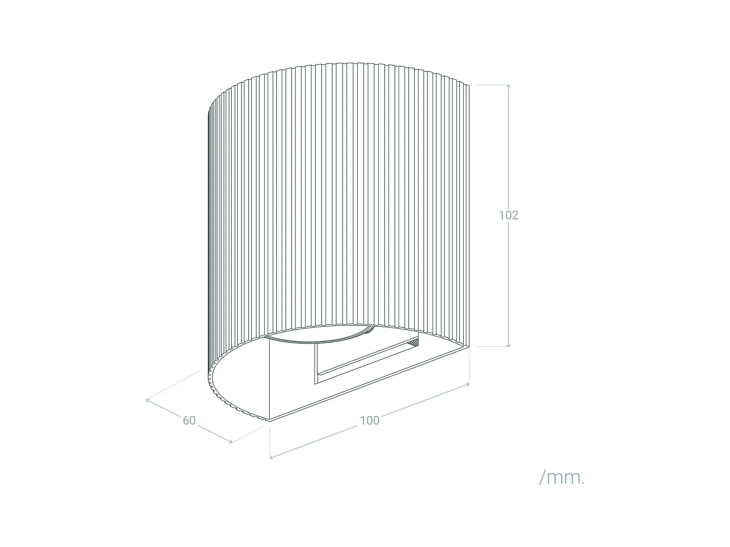 Aplique de Pared Aluminio Aritz Dorado