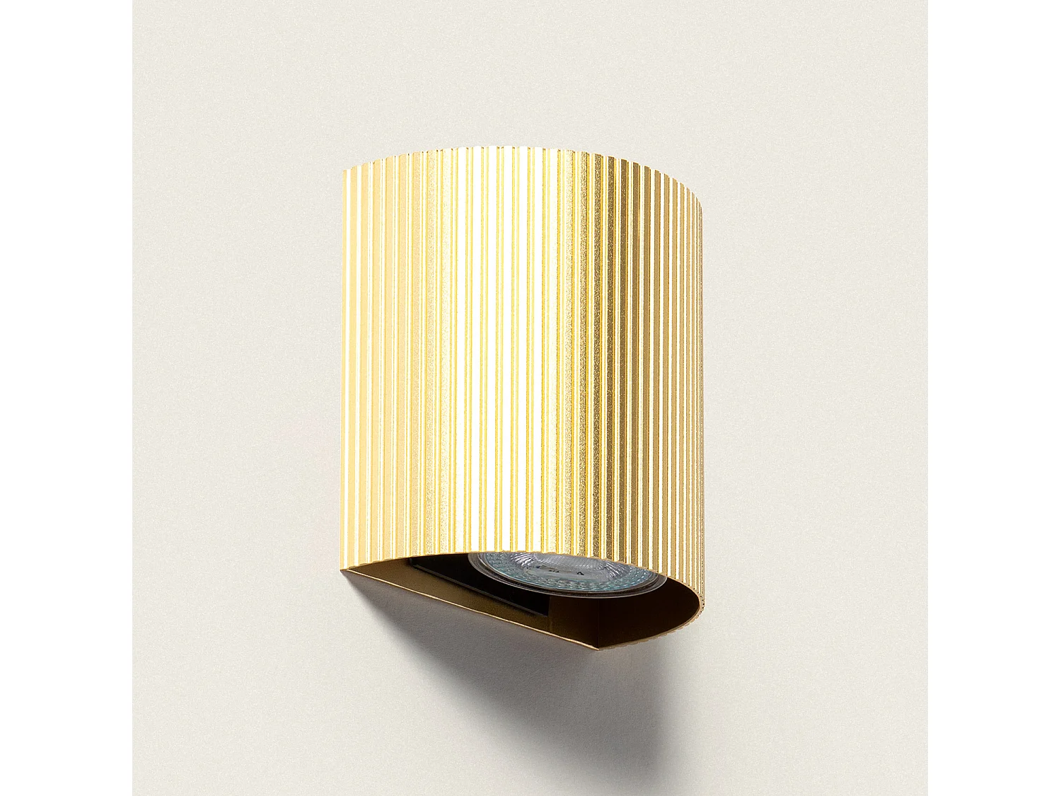 Aplique de Pared Aluminio Aritz Dorado