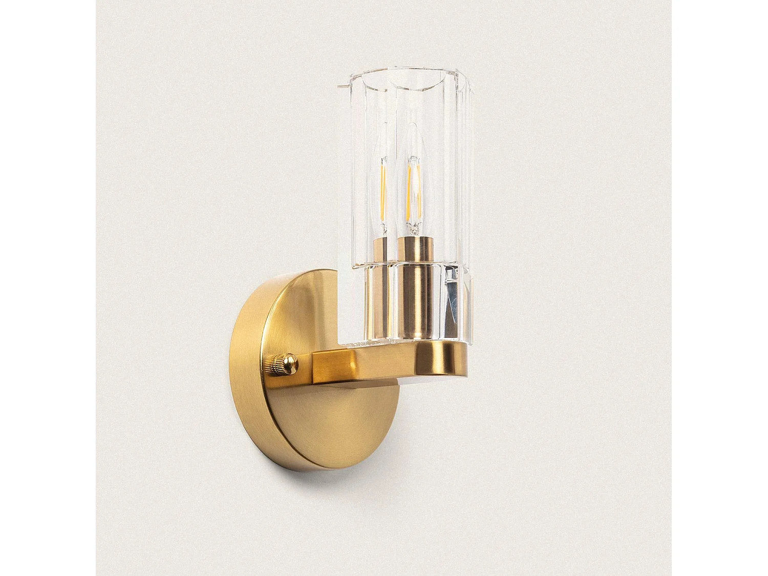 Applique Murale Métal et Verre Miranda Doré