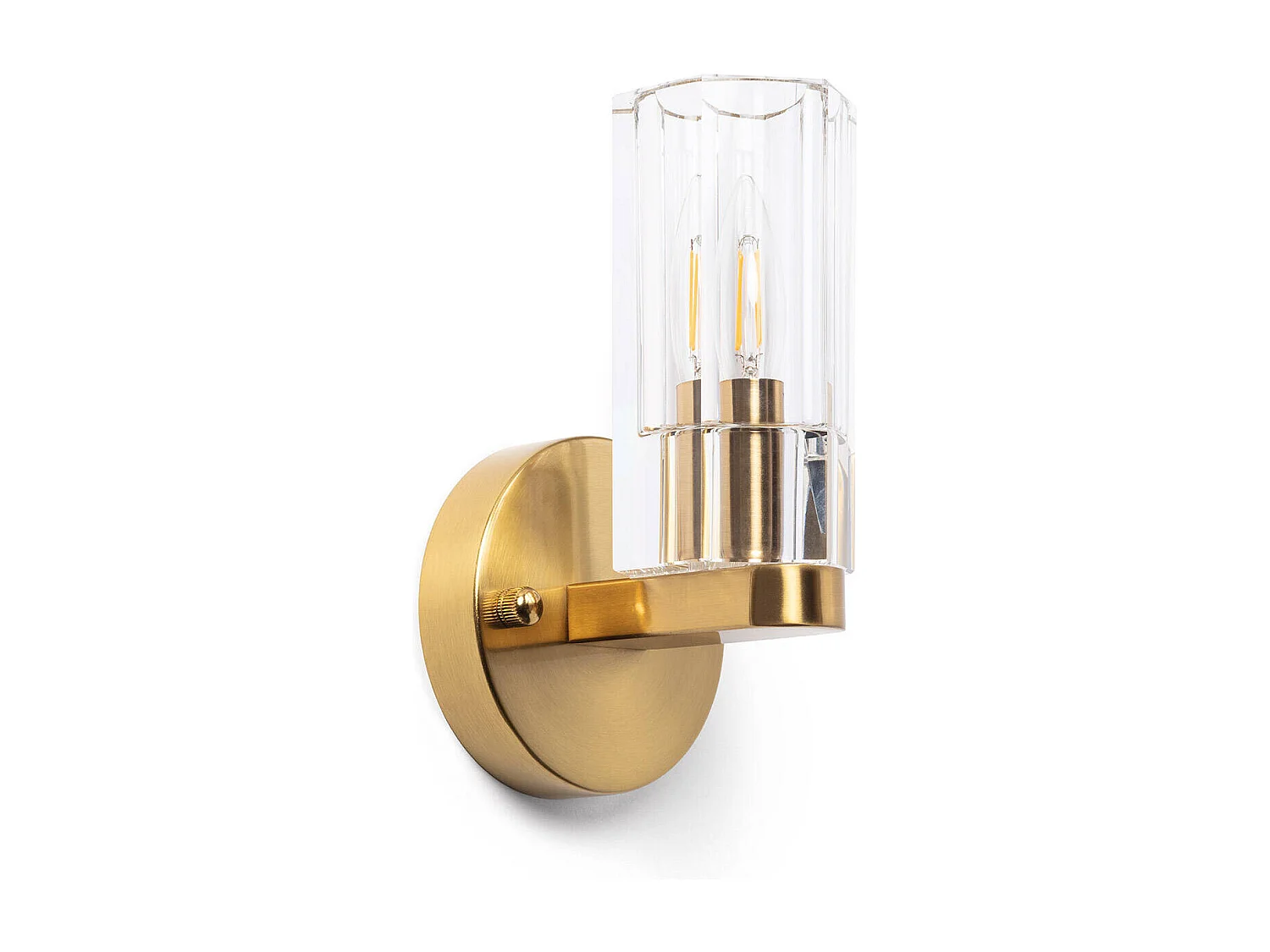 Applique Murale Métal et Verre Miranda Doré