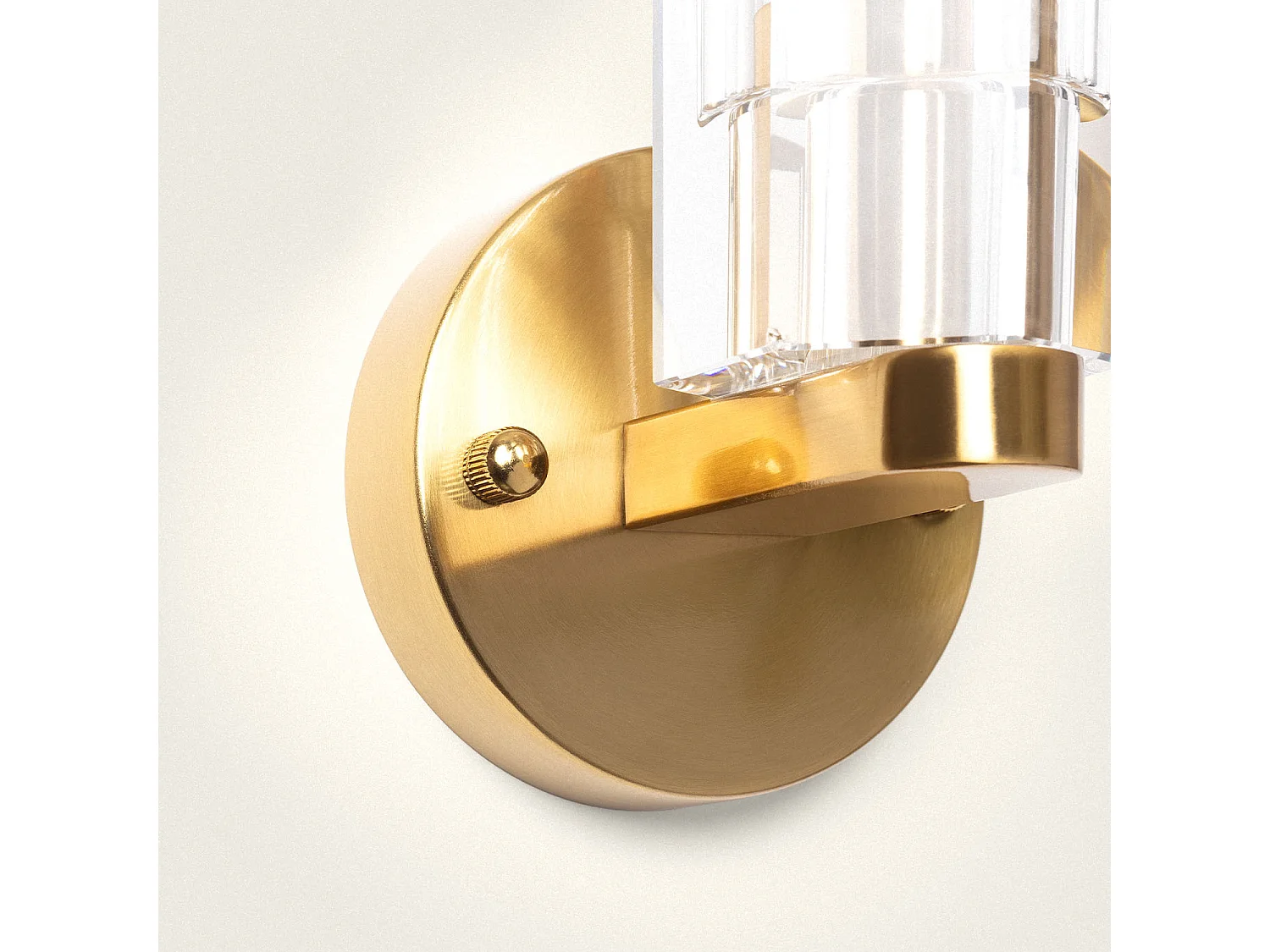 Applique Murale Métal et Verre Miranda Doré