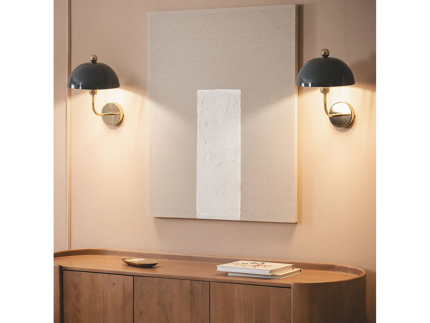 Lampe Murale Métal Onkar Bleu