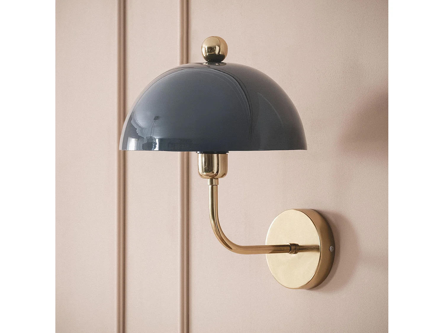 Lampe Murale Métal Onkar Bleu