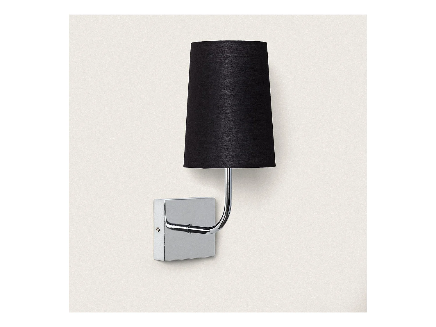 Lampe Murale Métal Silver-Wollen Conne M Noir