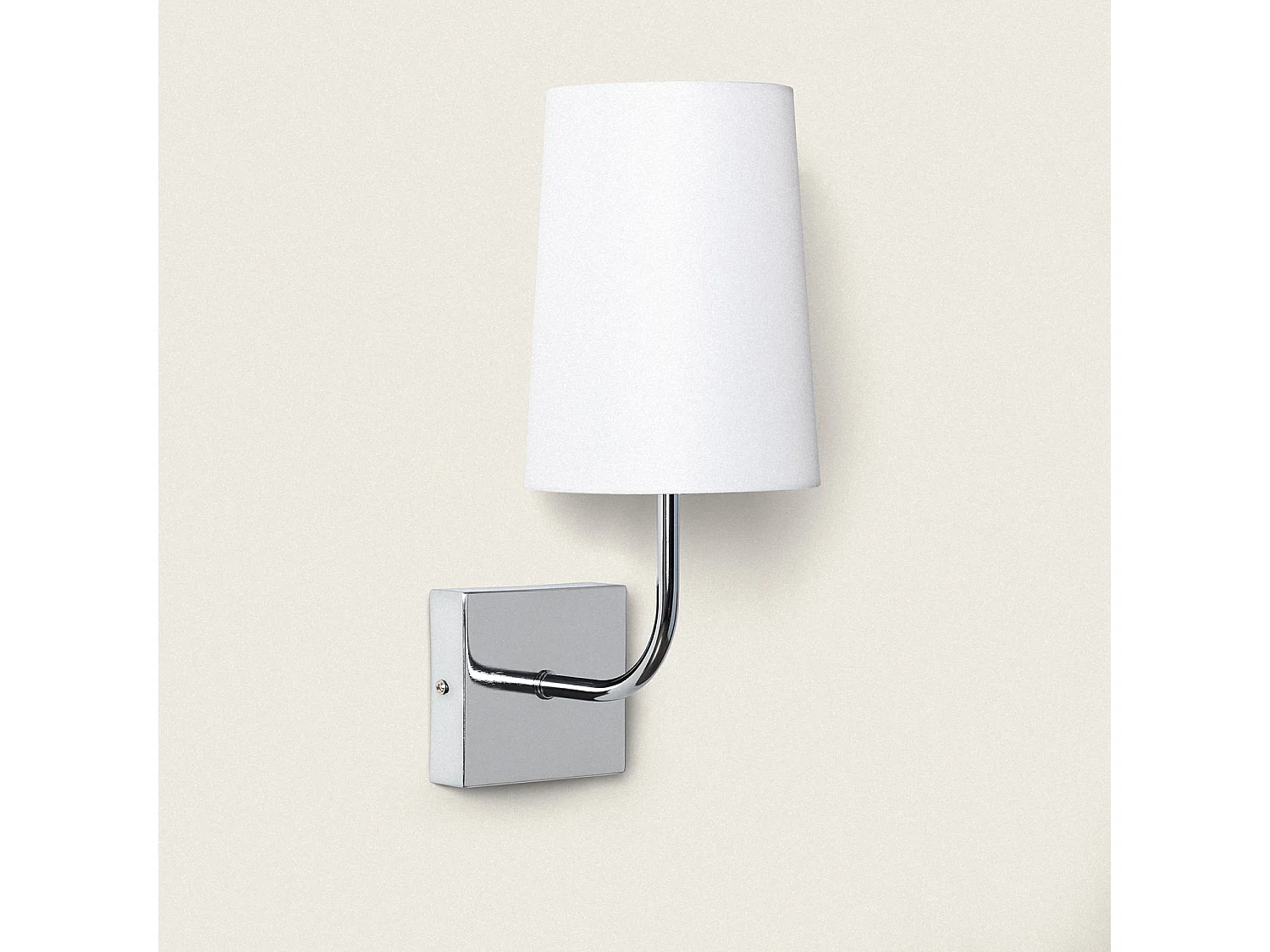 Lámpara de Pared Metal Silver-Wollen Conne M Negro