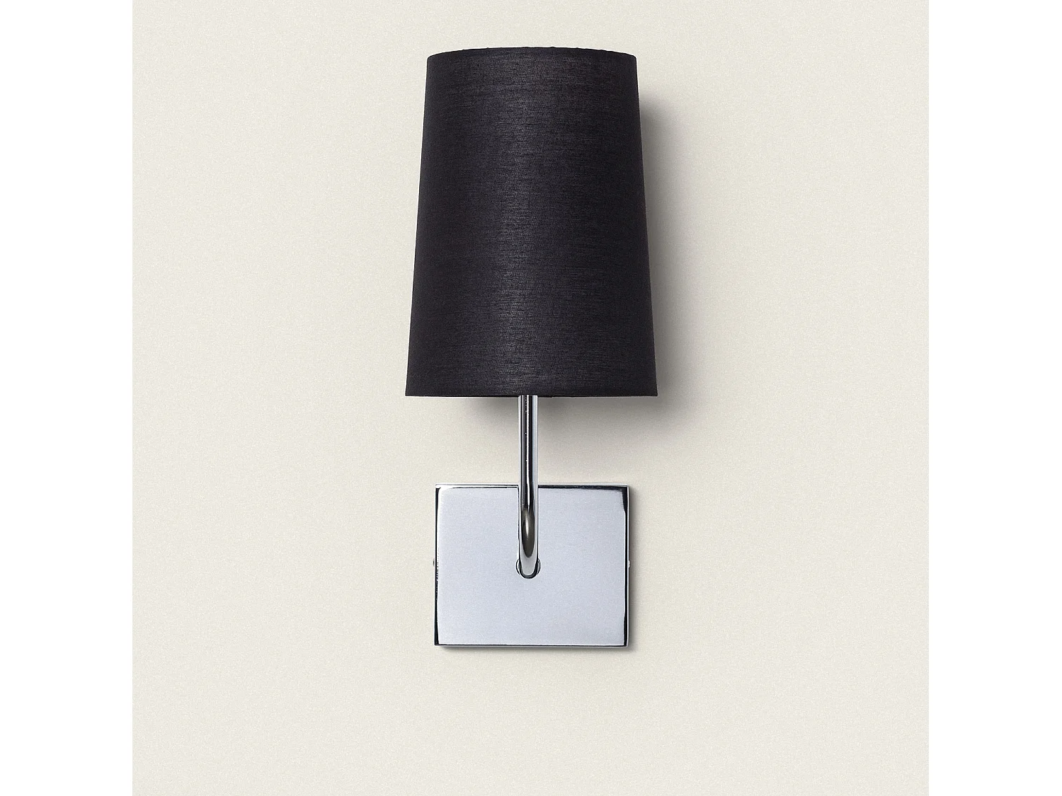 Lámpara de Pared Metal Silver-Wollen Conne M Negro