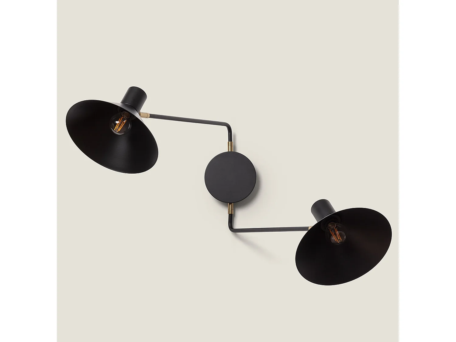 Lámpara de Pared Orientable Metal Aleya II Negro