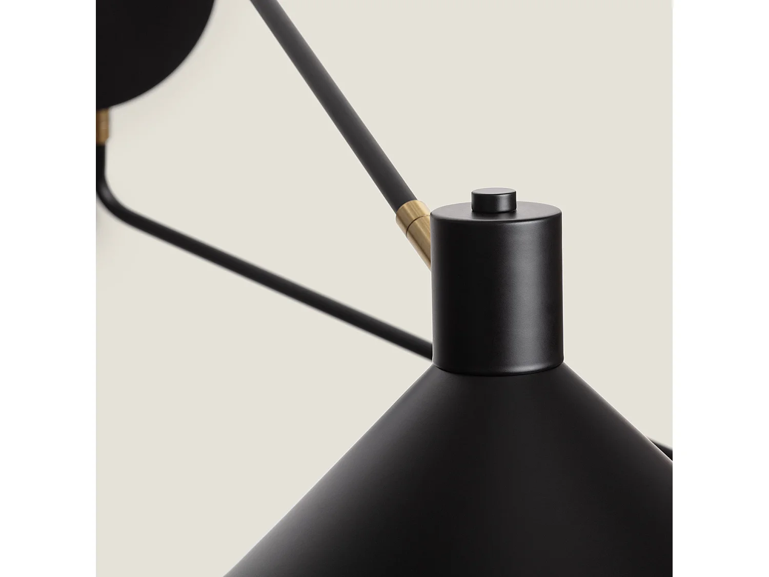 Lámpara de Pared Orientable Metal Aleya II Negro