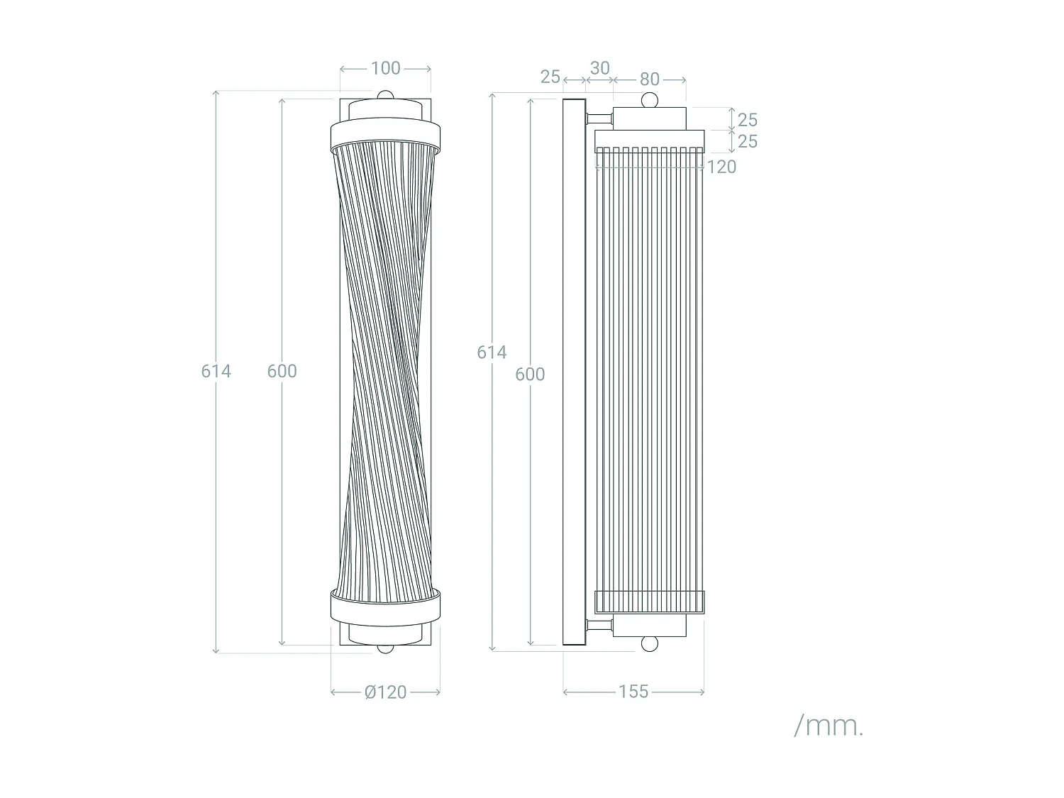 Lámpara de Pared Metal y Cristal Marsen Dorado