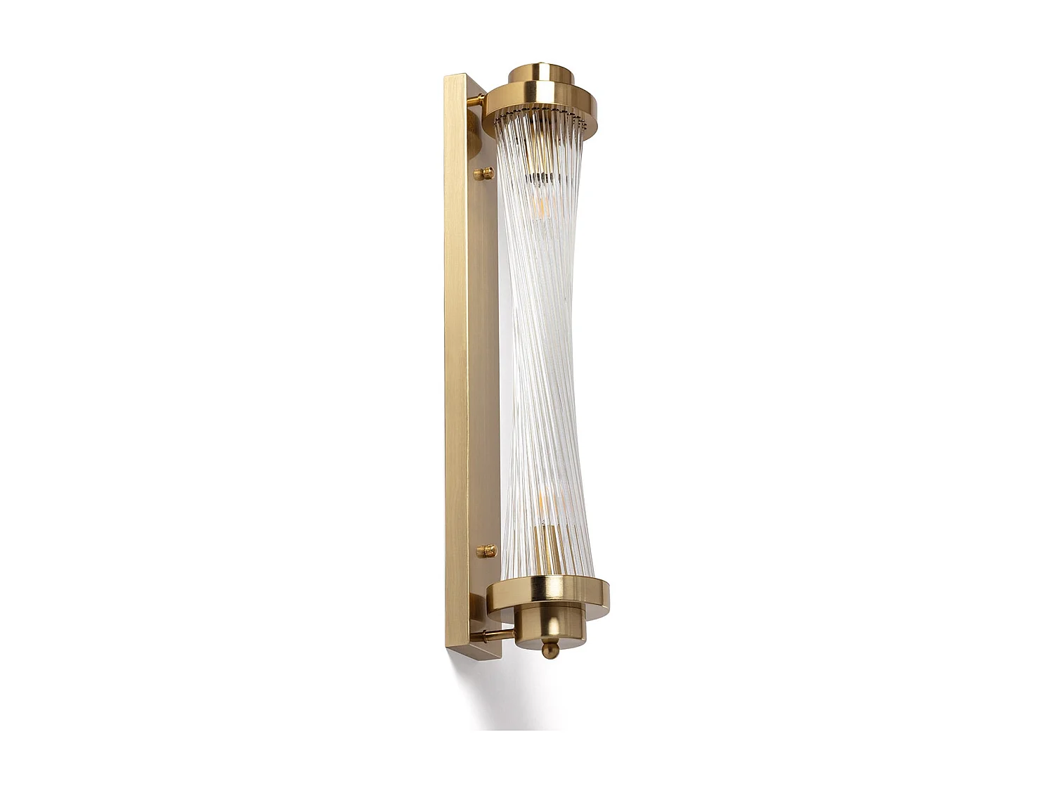 Lampe Murale Métal et Verre Marsen  Doré