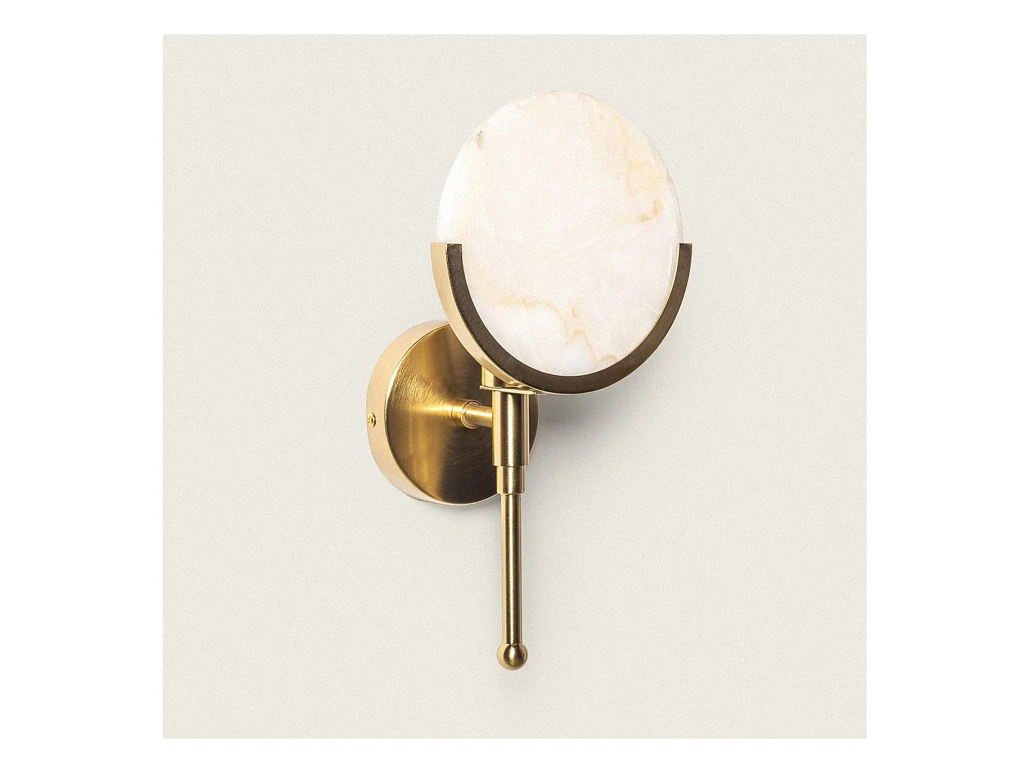 Lampe Murale Métal et Verre Frome Doré