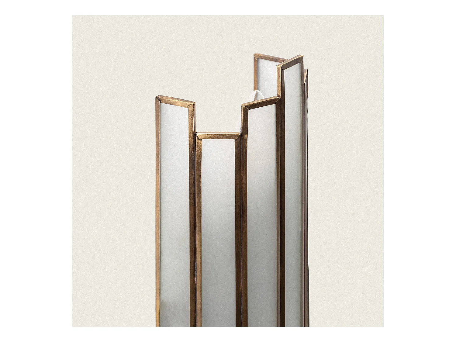 Lámpara de Pared de Metal y Cristal Bredos Dorado