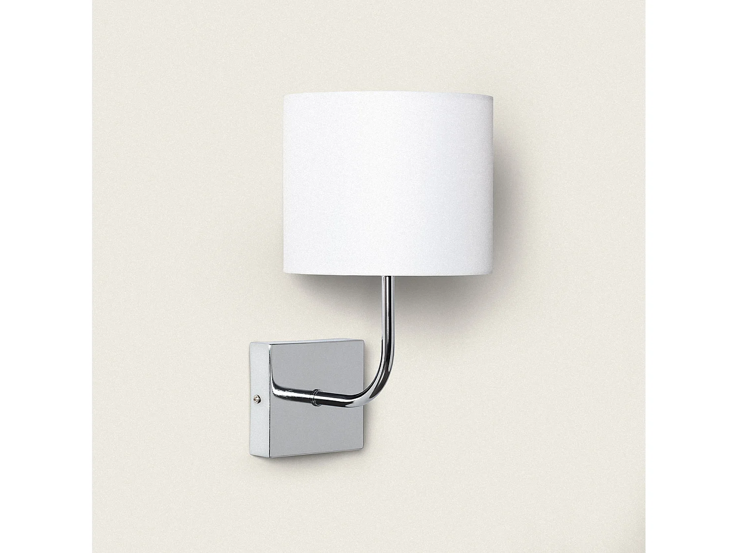 Lampe Murale Métal Silver-Wollen Blanc