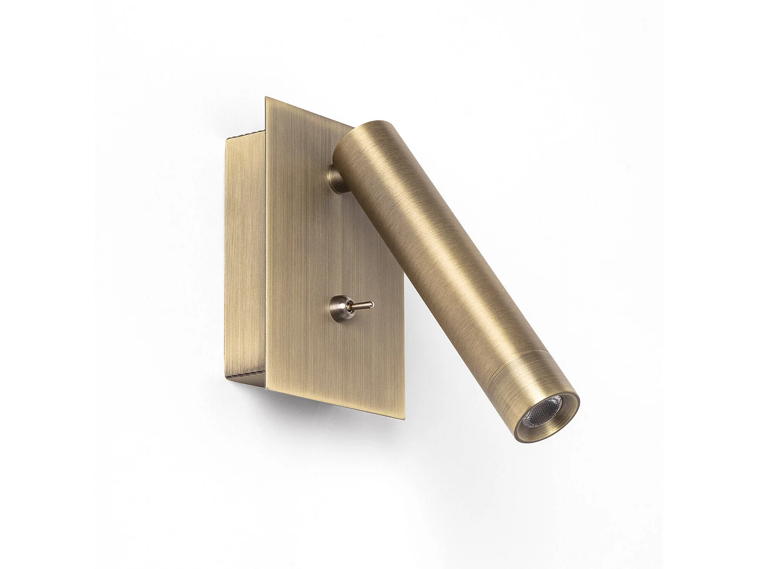 Lampe Murale LED 2.5W Carrée Aluminium avec Port USB Gazny Bronze