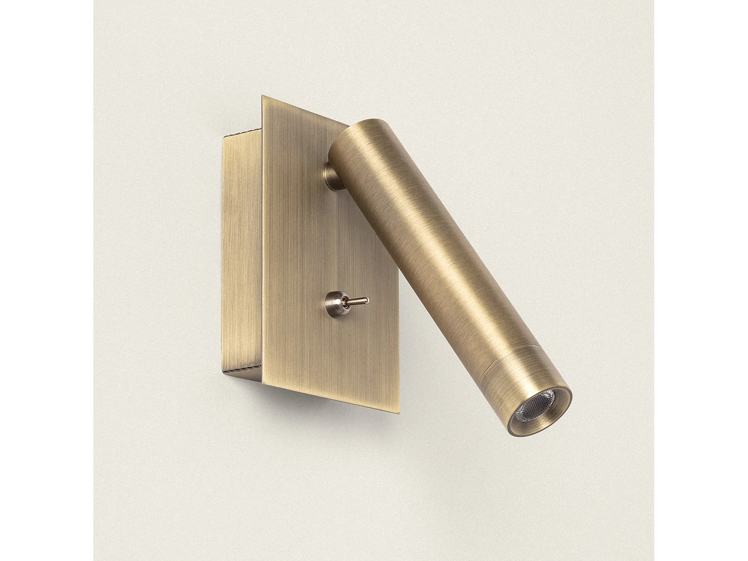 Lampe Murale LED 2.5W Carrée Aluminium avec Port USB Gazny Bronze