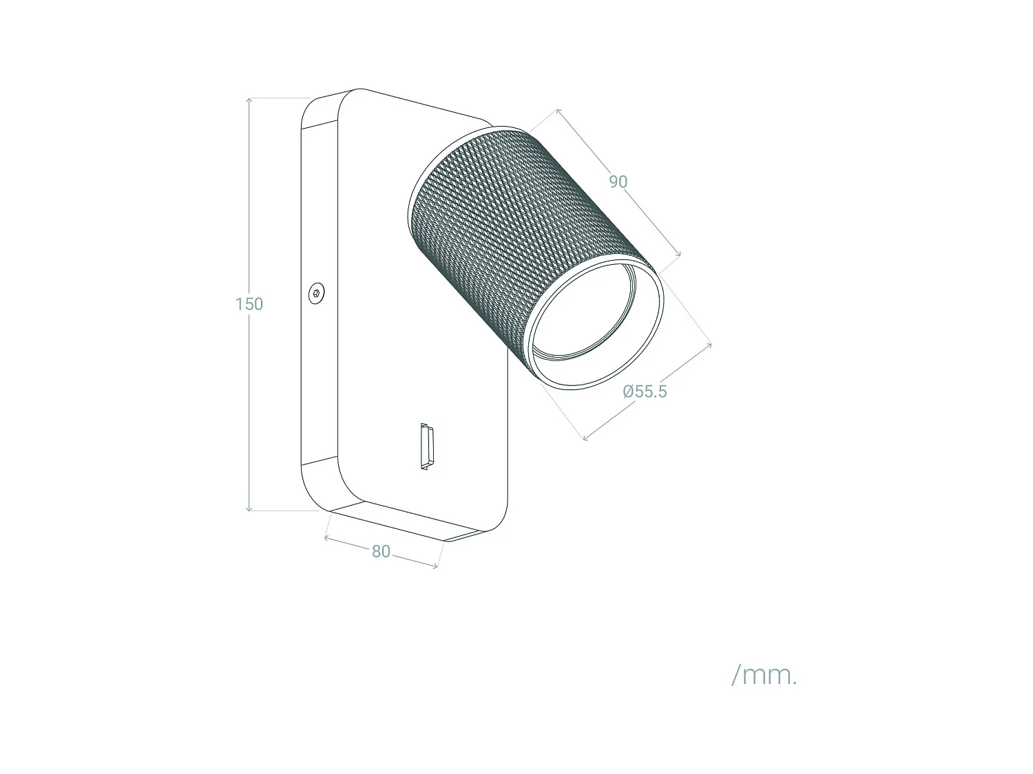 Applique da Parete Alluminio Breixo Oro