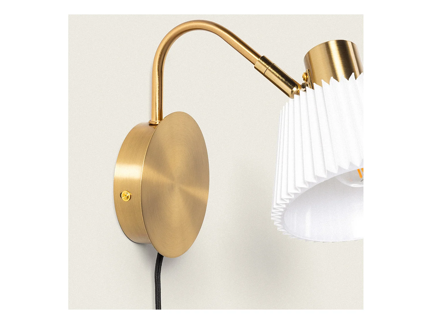 Lámpara de Pared Orientable Metal Magda Blanco